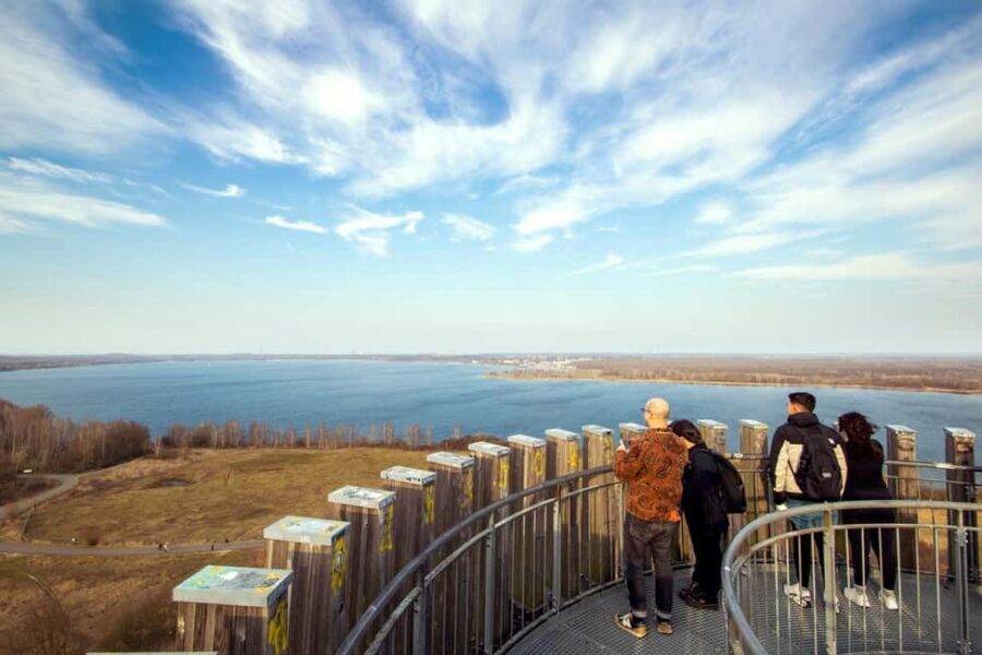 Leipzig: Private bike tour to the Neuseenland with certified guide - The big story: lignite mining to lake district paths
