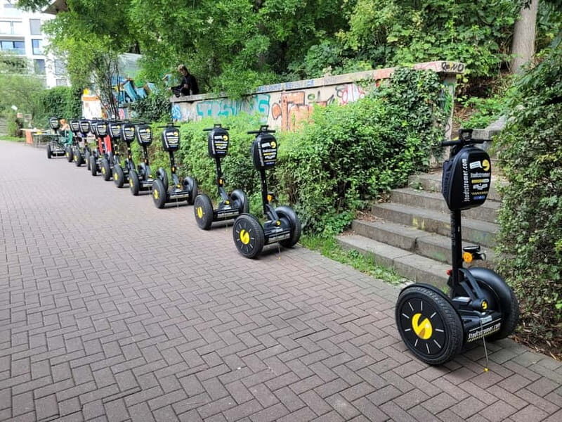 Leipzig: Segway tour, driving fun along sights with headsets - Entering The Segway Tour at Höfe am Brühl (and not the mall)