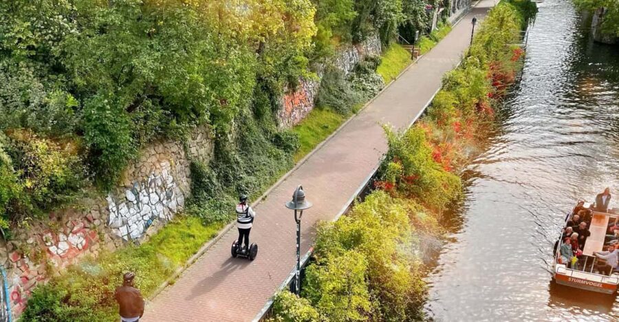 Leipzig: Segway tour, driving fun along sights with headsets - Gliding Through Leipzig: Parks, Quiet Routes, and “Brücken-Linie”