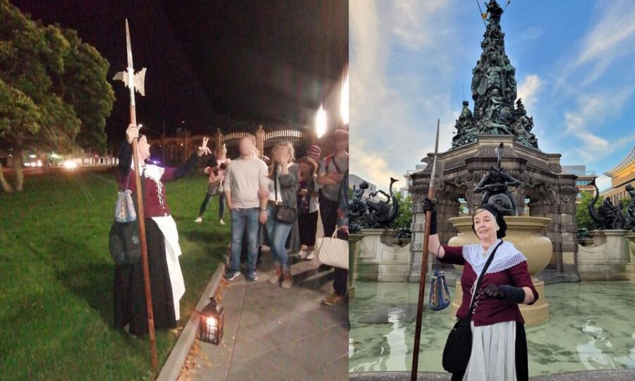 Mannheim: Public Night Watchman Tour with Night Watchwoman Marie - Meeting at the Mannheim Baroque Palace Court of Honor