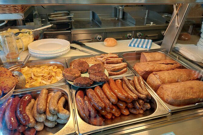 Munich Food Tour with Full Meal & Drinks by Do Eat Better - Viktualienmarkt and the square-to-food rhythm: Bavarian breakfast or Leberkäs-semmel