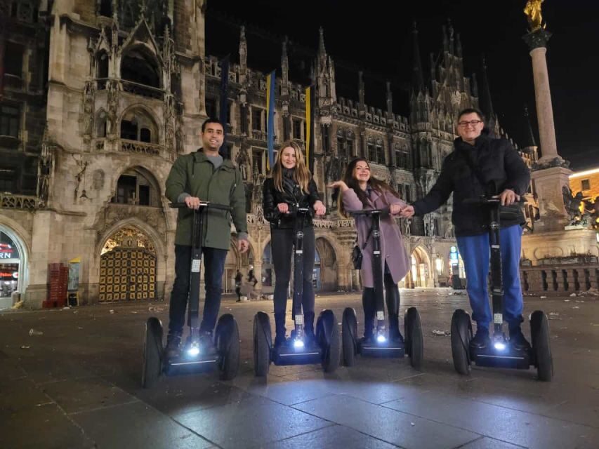 Munich: Guided City Highlights Night Tour by Segway - English Garden, Chinesischen Turm, Friedensengel, and Eisbachsurfer