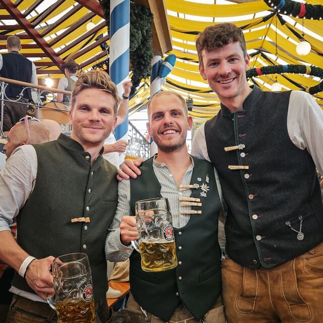 Munich: Guided Oktoberfest Experience with Beer and Lunch - Entering the big tent with reserved seats (not tent roulette)