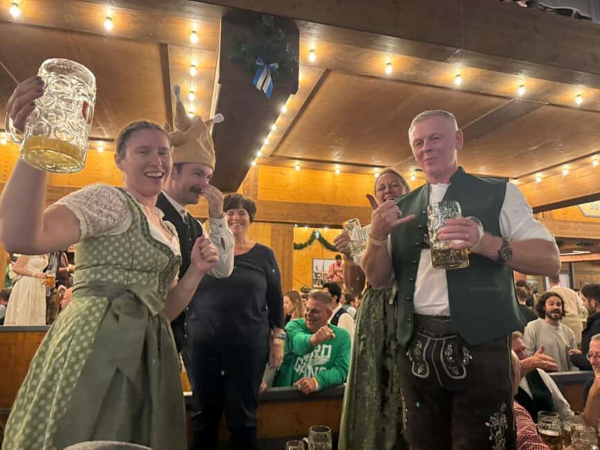 Munich: Oktoberfest Big Beer Tent Evening Table Reservation - Beer and chicken vouchers: what’s included and how to budget tips