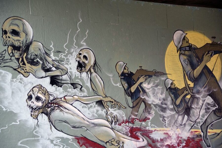 Munich: Street Art Bike Tour - Slaughterhouse district and the boat break at a railway bridge