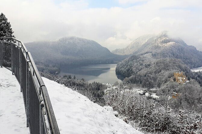 Neuschwanstein Exclusive Romantic Winter Tour INCL. TICKETS - The drive-by scenery stops: Plansee, Oberammergau, Ettal Abbey, and Wies