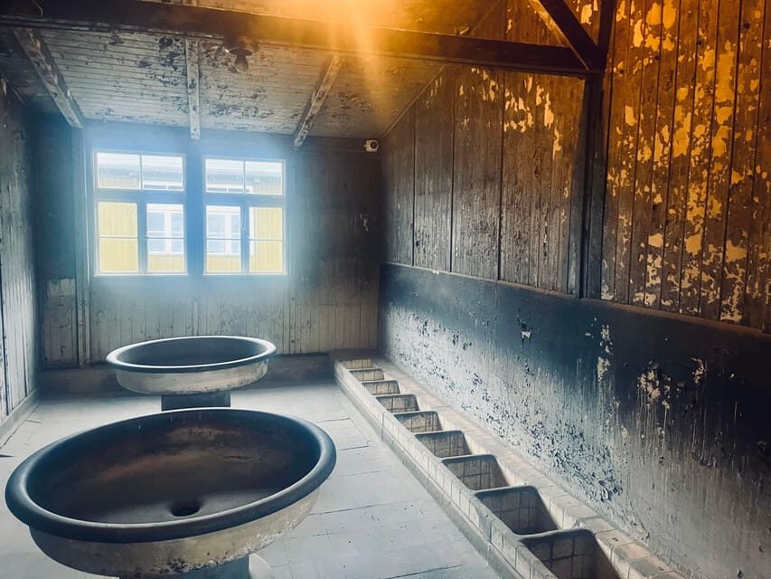 Never Again Berlin – Sachsenhausen Concentration Camp - Prisoner barracks, kitchen areas, and present-day echoes of denial