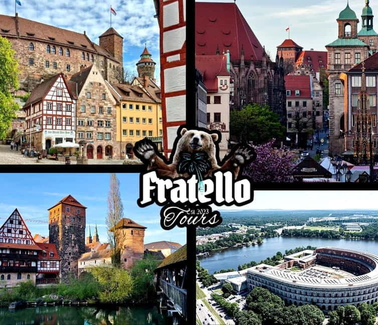 Nuremberg:Complete Tour! Castle/Old Town/World War history - Old Town: churches, Hauptmarkt, and the Pegnitz bridge views