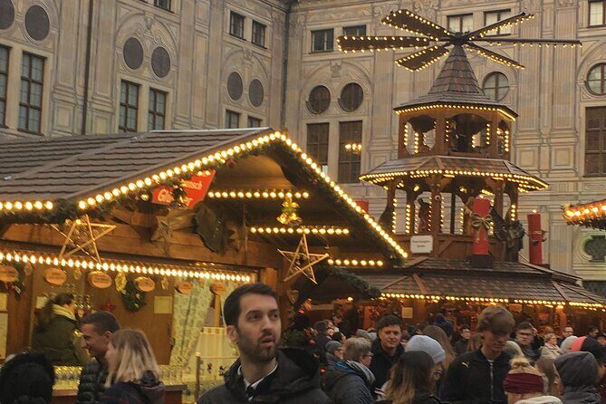 Original Munich Christmas Market Tour with Festive Wine and Food - Wittelsbacherplatz: noble-family lore meets a medieval-style market