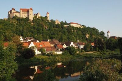 Private day trip Munich to Harburg, Dinkelsbuhl & Rothenburg - Harburg: Castle Views Over the Wörnitz River