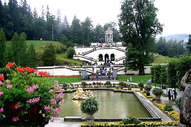 Private Linderhof Castle, Entry-Ticket - optional Toboggan Run - Schloss Linderhof grounds: gardens, fountains, and the Moorish Kiosk