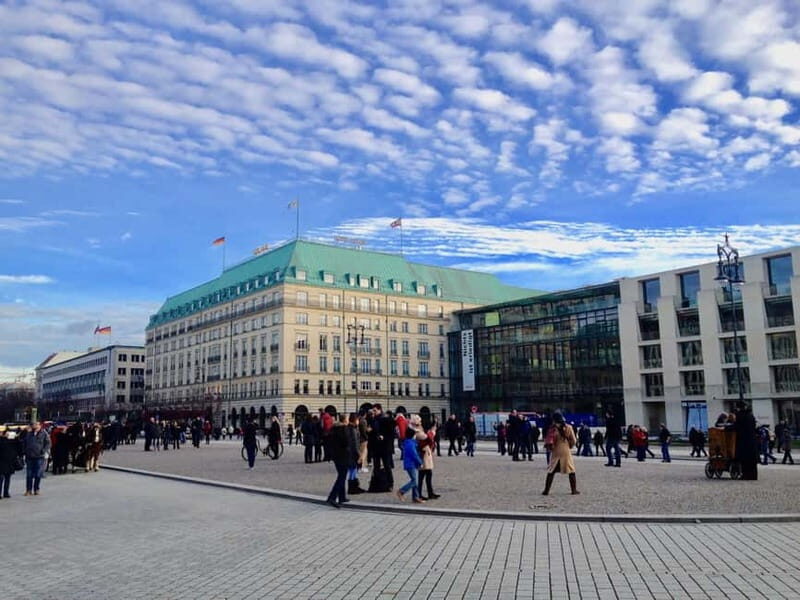 Private Taxi Tour through Berlin East and West and Kiez 4-6h - Brandenburg Gate area: Holocaust memorial context plus a wall-adjacent viewpoint