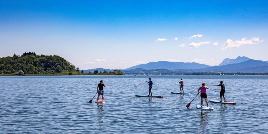Stand Up Paddling at lake Chiemsee - Weather Plans: When You Might Get Called In Advance