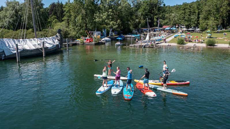 Stand Up Paddling at lake Chiemsee - Badeplatz Schraml: Where the Session Starts