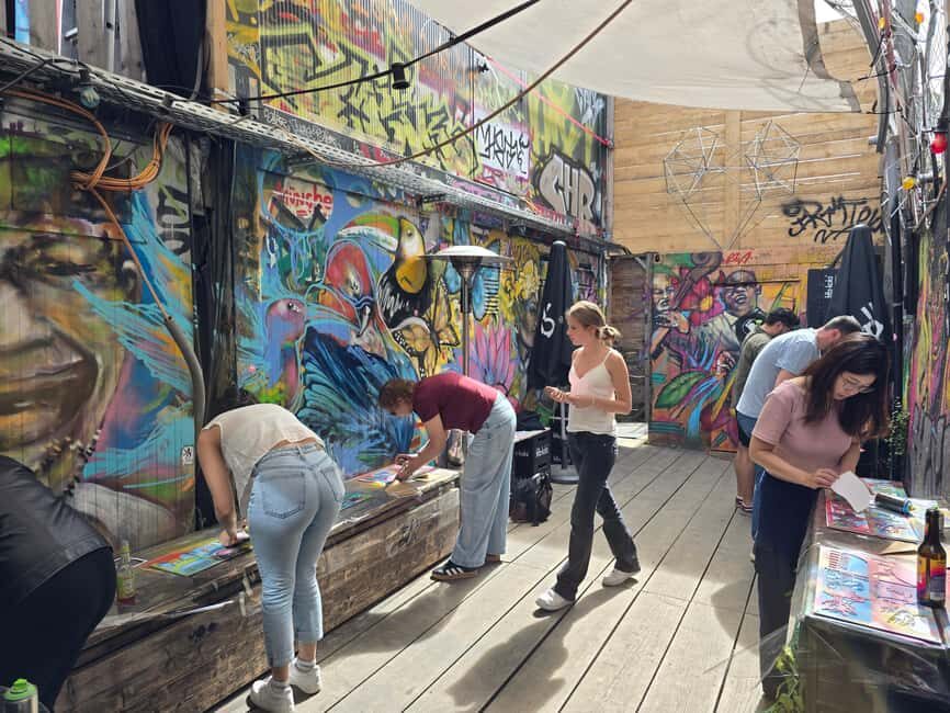 Stencil Workshop in Munich’s Creative Soul (Max. 12 guests) - Value check: $42 for 150 minutes of art plus city context