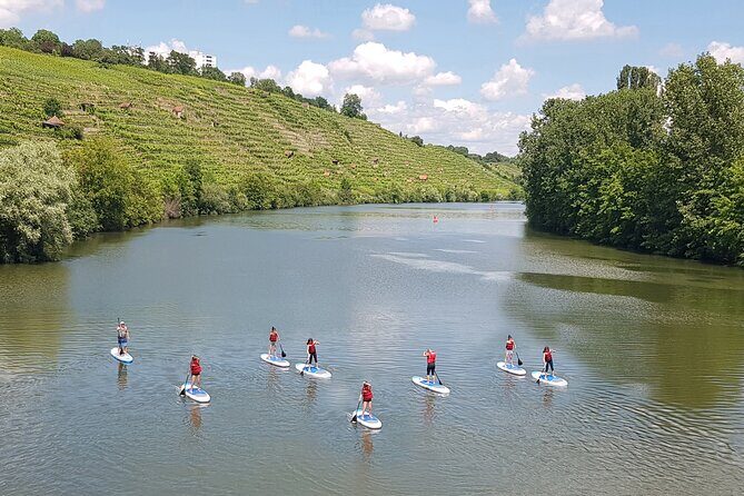 SUP BASIC COURSE Stuttgart Neckar Stand Up Paddling / Paddling Adventure Jones Tours - Why SUP on the Neckar feels like instant vacation