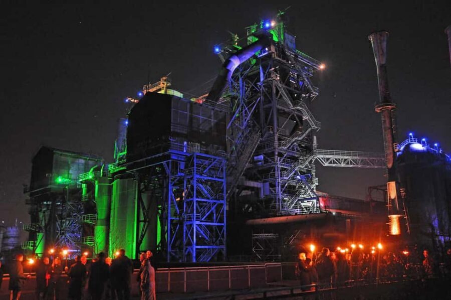 Torchlight tour of the old ironworks - How the torchlight tour tells blast-furnace history