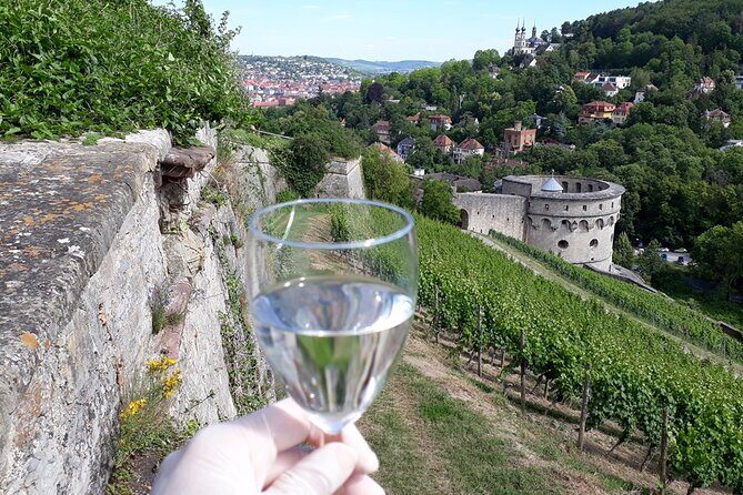 Wine rally in Würzburg with tasting - Vineyard team stations: stone transport, pipeline, and a lookout tower build