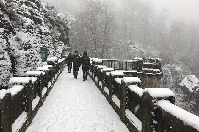 Winterland Tour to Bohemian and Saxon Switzerland from Dresden - Pravčická Gate or Tisá Walls: the 2 km climb with a warm drink (Bohemian Switzerland)