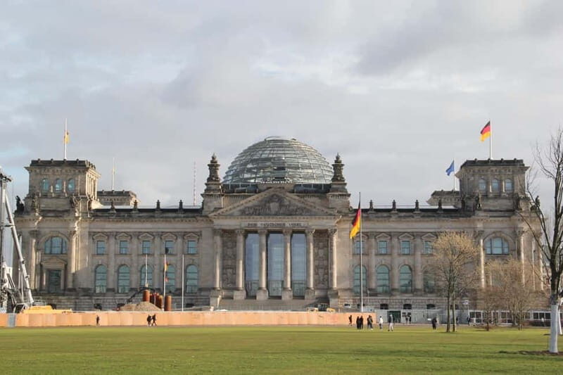 With Reichstag roof-terrace: Insider Parliament tour - German Chancellery stop: 15 minutes that put the building in context